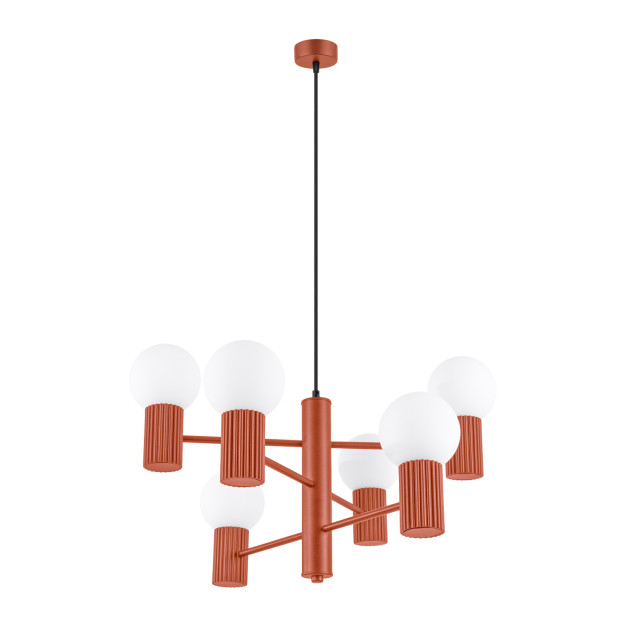 Lustre HALO 6 rouge ochra