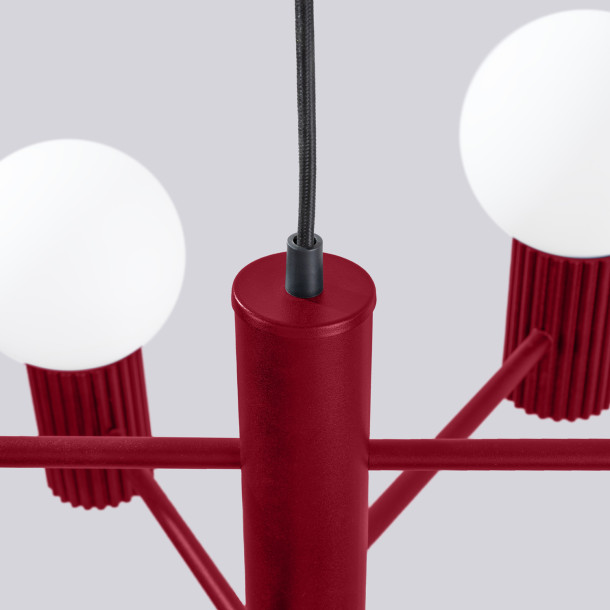 Lustre HALO 6 bordeaux