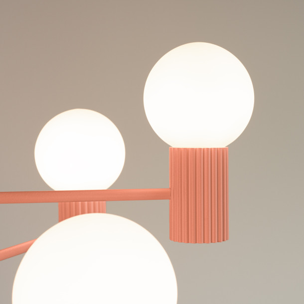 Lustre HALO 6 peach