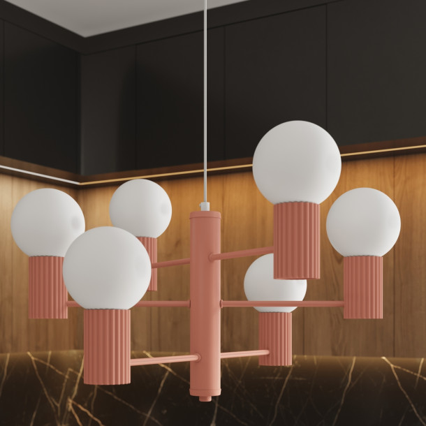 Lustre HALO 6 peach