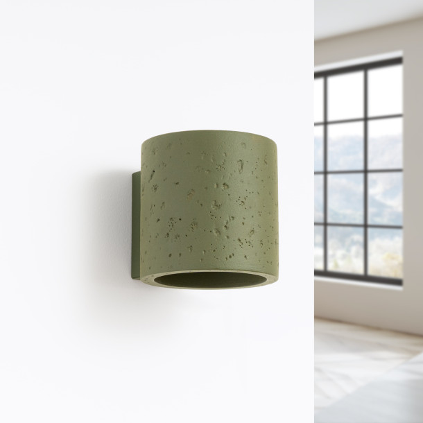 Applique Lineaoon béton vert olive