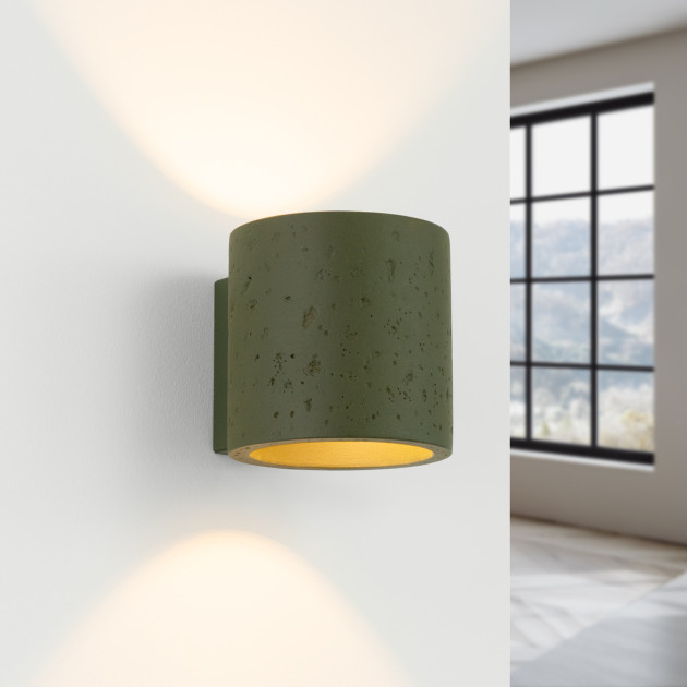 Applique Lineaoon béton vert olive