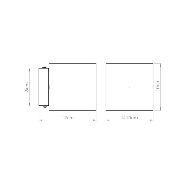Applique Lineaoon béton beige