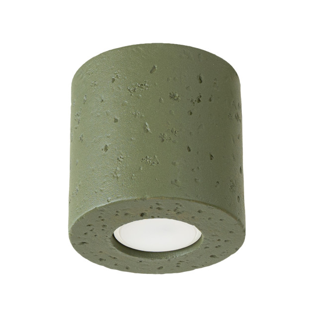 Plafonnier Lineaoon béton vert olive