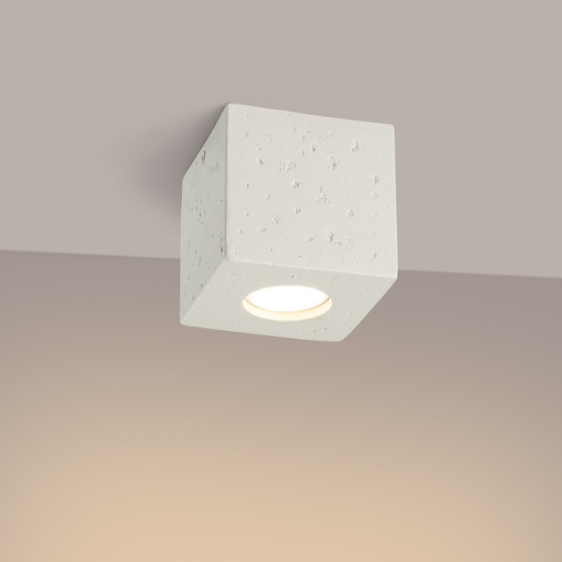 Plafonnier Elyaaeys béton beige