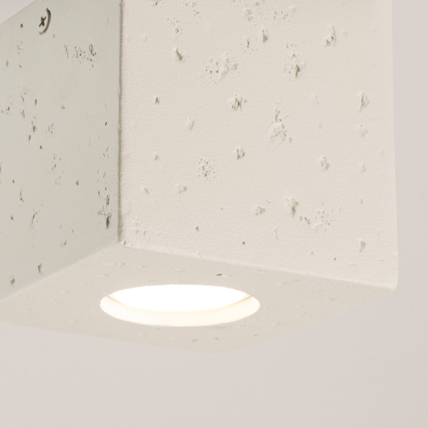 Plafonnier Elyaaeys béton beige