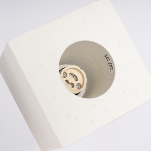 Plafonnier Elyaaeys béton beige