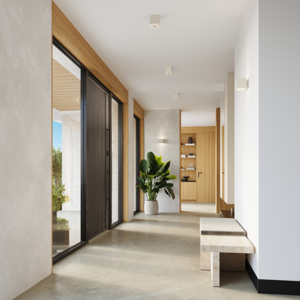 Plafonnier Elyaaeys béton beige