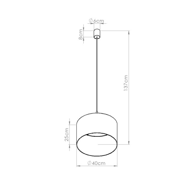 Lampe pendante NEVIA bordeaux