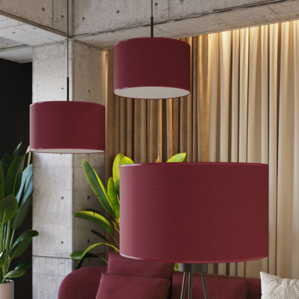 Lampe pendante NEVIA bordeaux