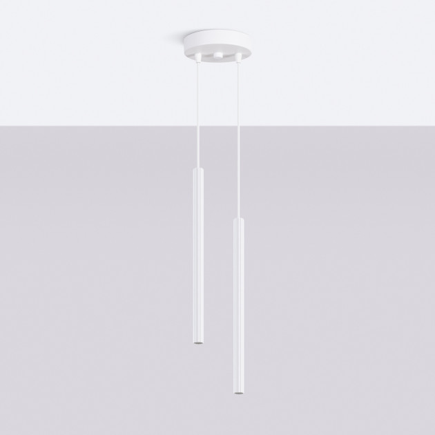 Lampe suspendue Aureyra 2P blanc