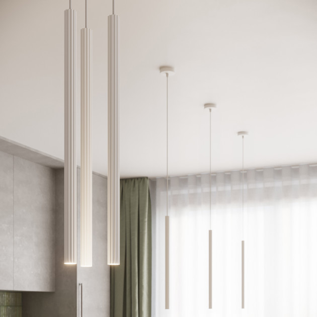 Lampe suspendue Aureyra 2P blanc
