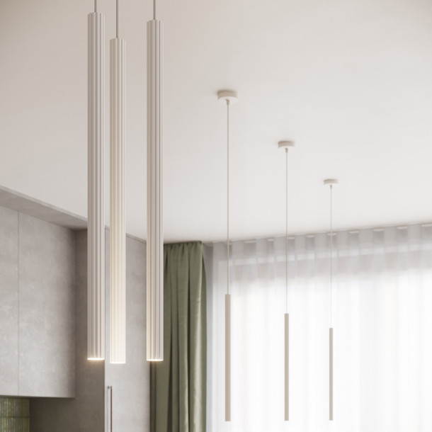 Lampe suspendue Aureyra 2P blanc