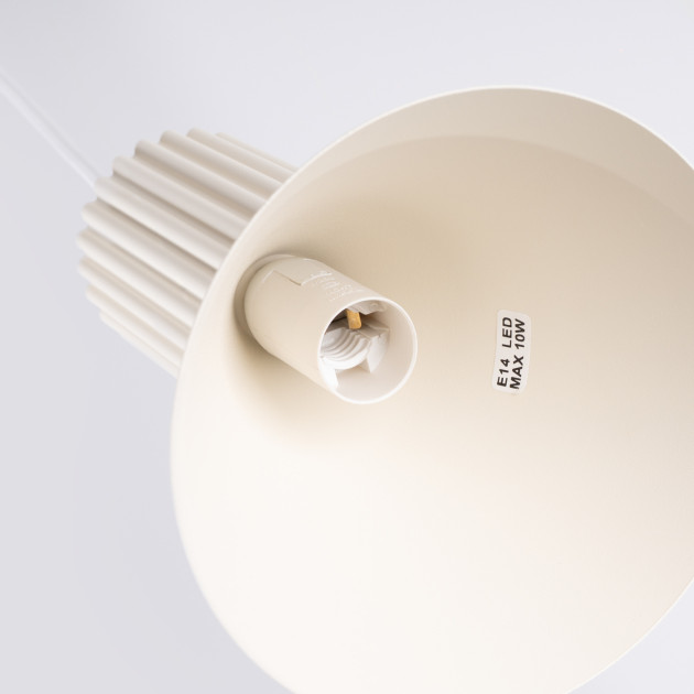 Lampe suspendue ESTRIA 3P beige