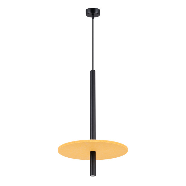 Lampe suspendue FELTRO 1 noir/jaune