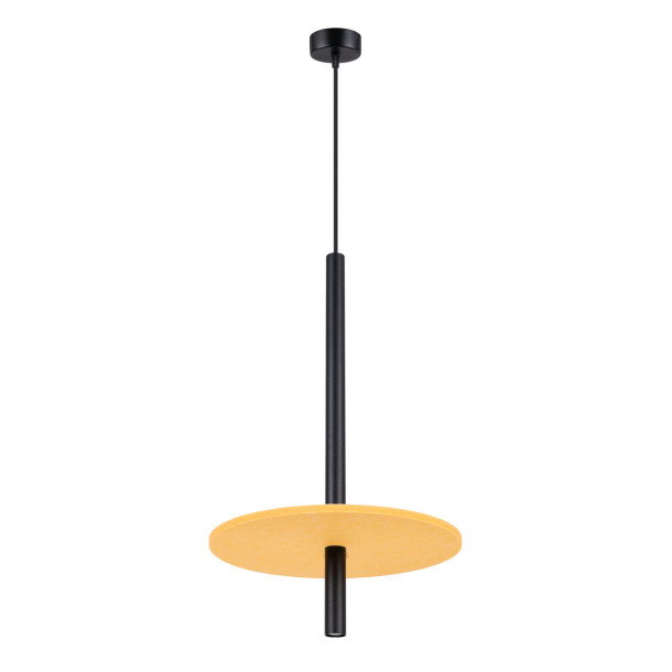 Lampe suspendue FELTRO 1 noir/jaune