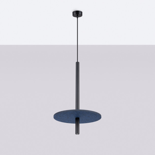Lampe suspendue FELTRO 1 noir/marine
