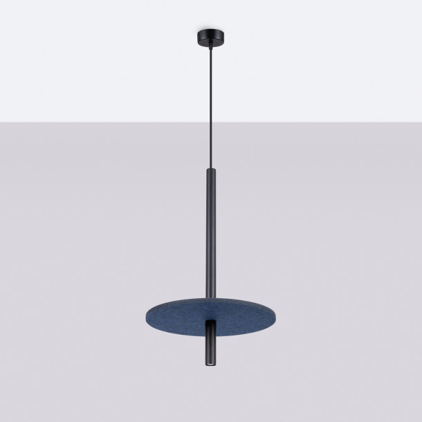 Lampe suspendue FELTRO 1 noir/marine