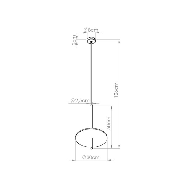 Lampe suspendue FELTRO 1 noir/marine