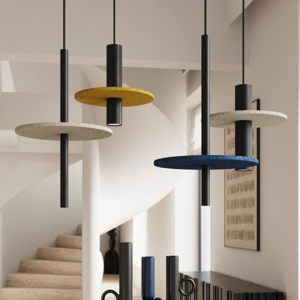 Lampe suspendue FELTRO 1 noir/marine