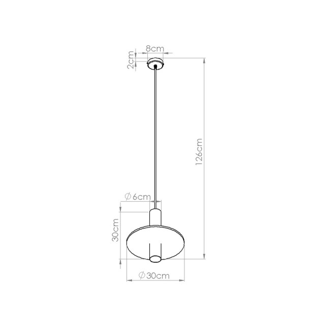 Lampe suspendue PELTA 1 noir/marine