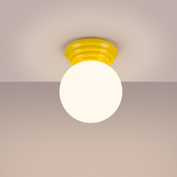 Plafonnier ZORI jaune IP44