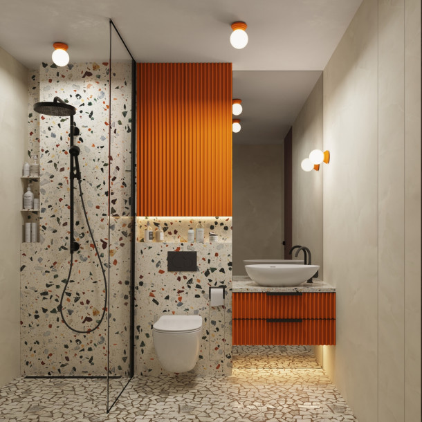 Plafonnier ZORI orange IP44