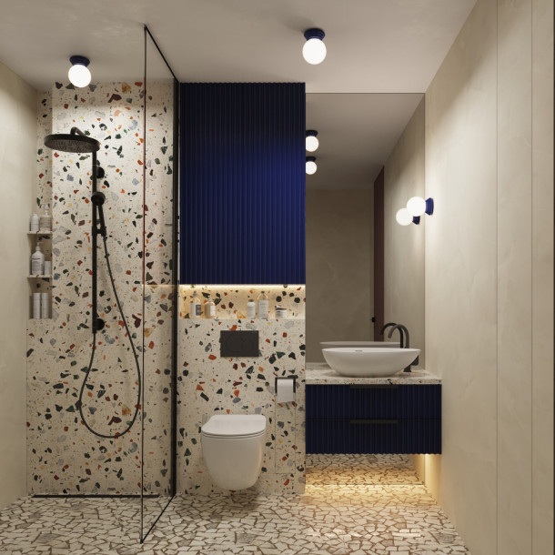 Plafonnier ZORI ultramarine IP44