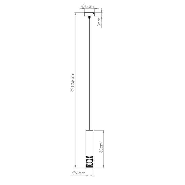 Lampe suspendue LAMI 1 blanc