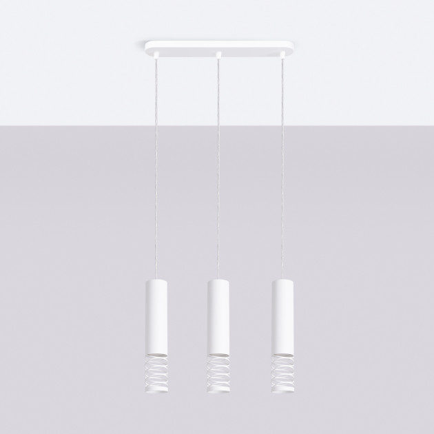 Lampe suspendue LAMI 3L blanc