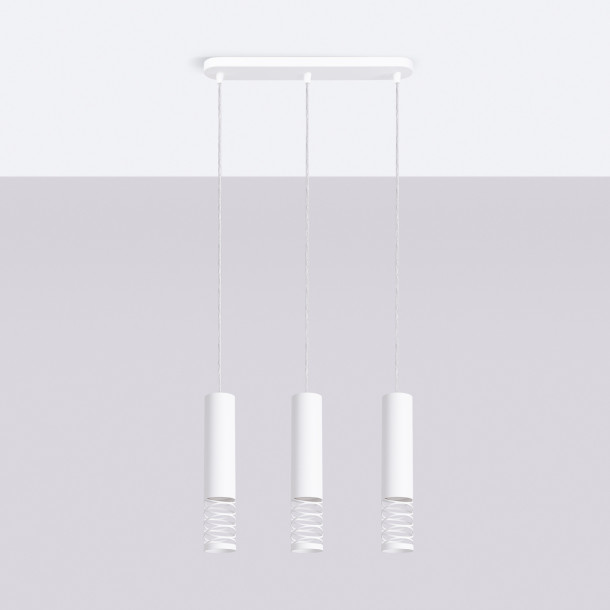 Lampe suspendue LAMI 3L blanc