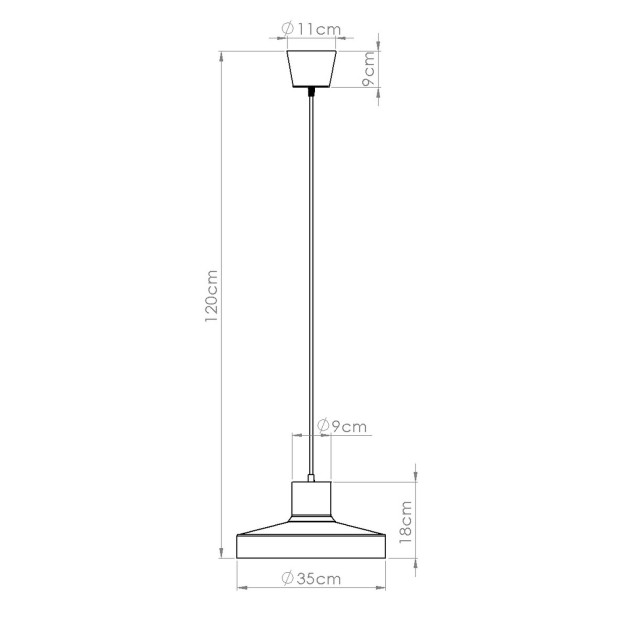 Lampe suspendue BILO biała
