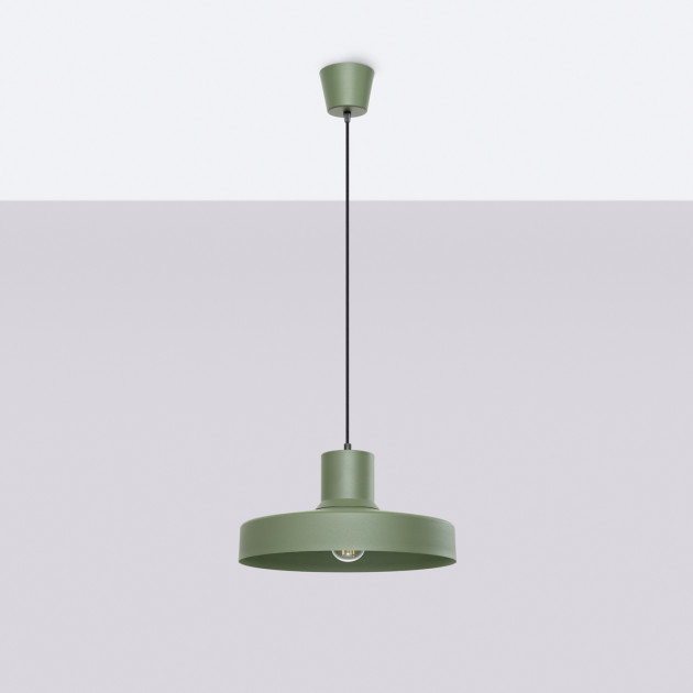 Lampe suspendue BILO vert olive