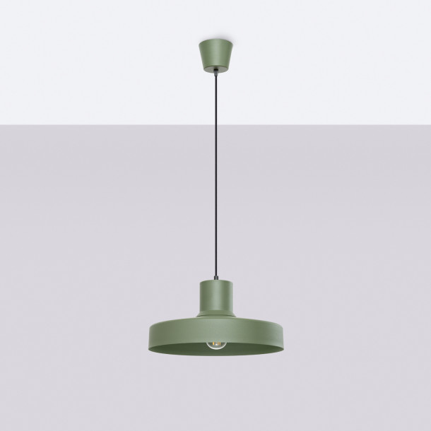 Lampe suspendue BILO vert olive