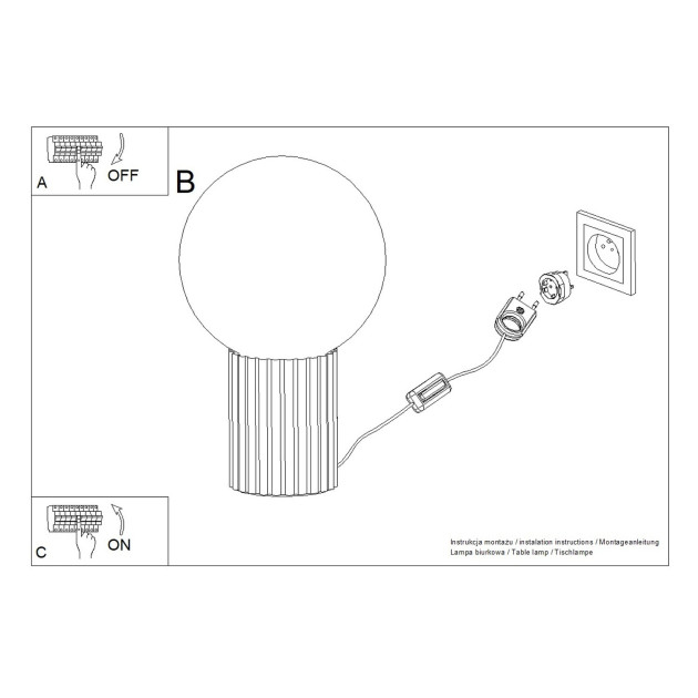 Lampe à poser HALO blanc