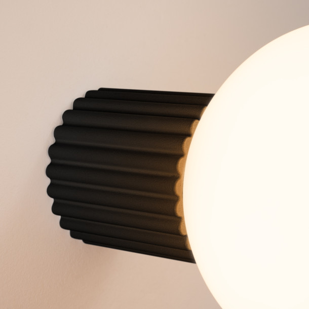Applique HALO noir IP44