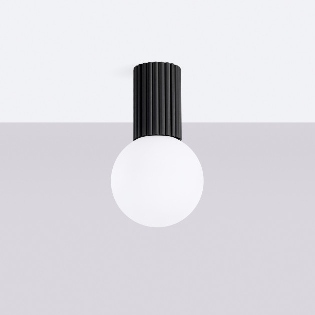Plafonnier HALO noir IP44