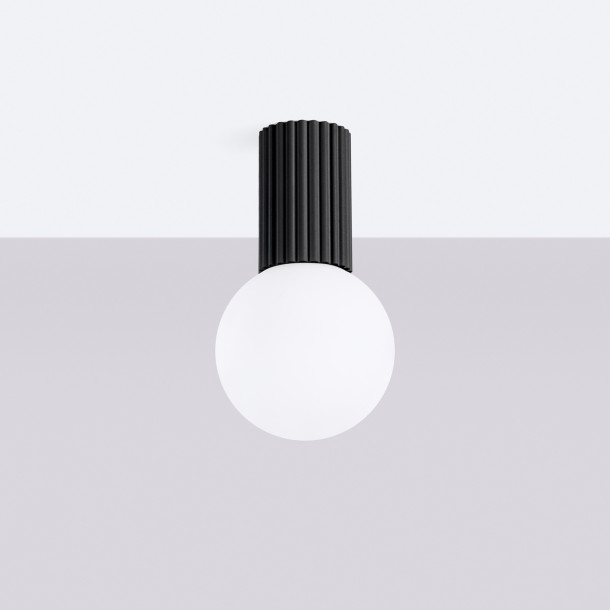 Plafonnier HALO noir IP44