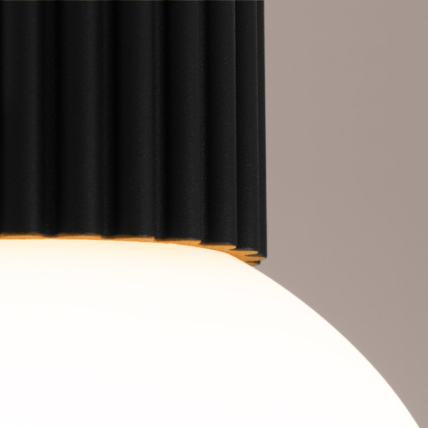Plafonnier HALO noir IP44