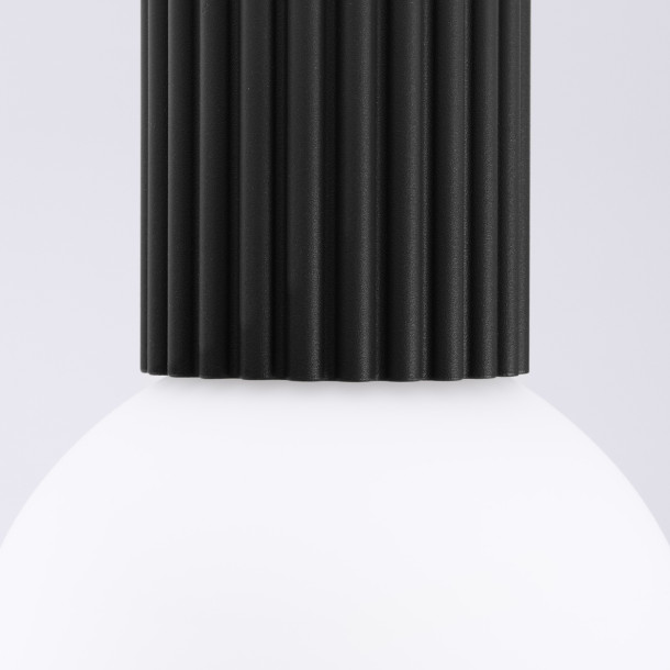 Plafonnier HALO noir IP44
