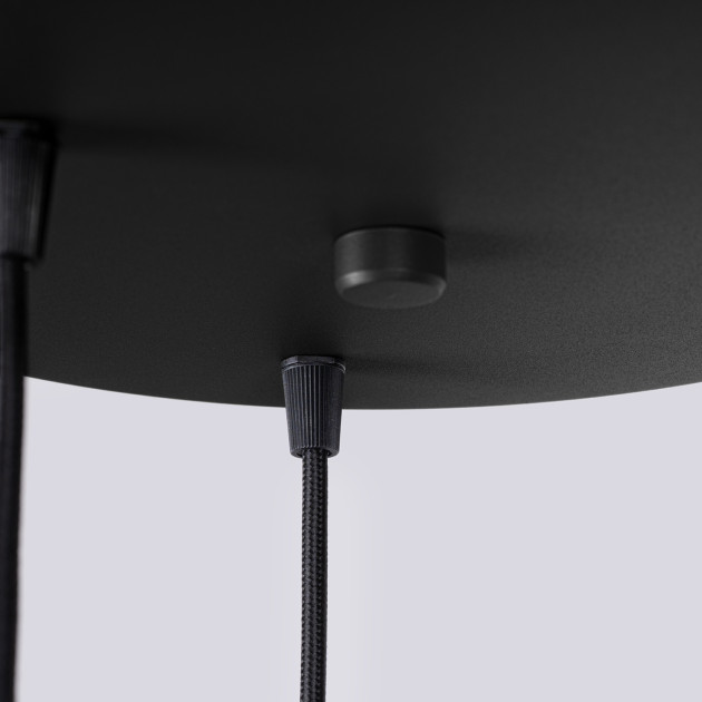 Lampe suspendue HALO 3P noir