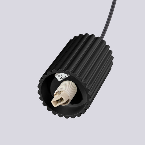 Lampe suspendue HALO 3P noir