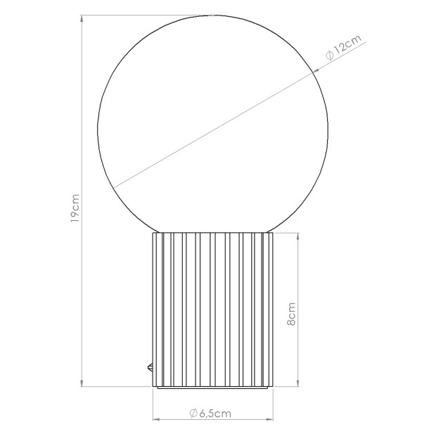 Lampe à poser HALO beige