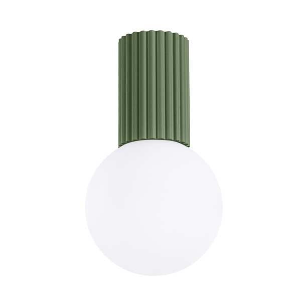 Plafonnier HALO vert olive IP44