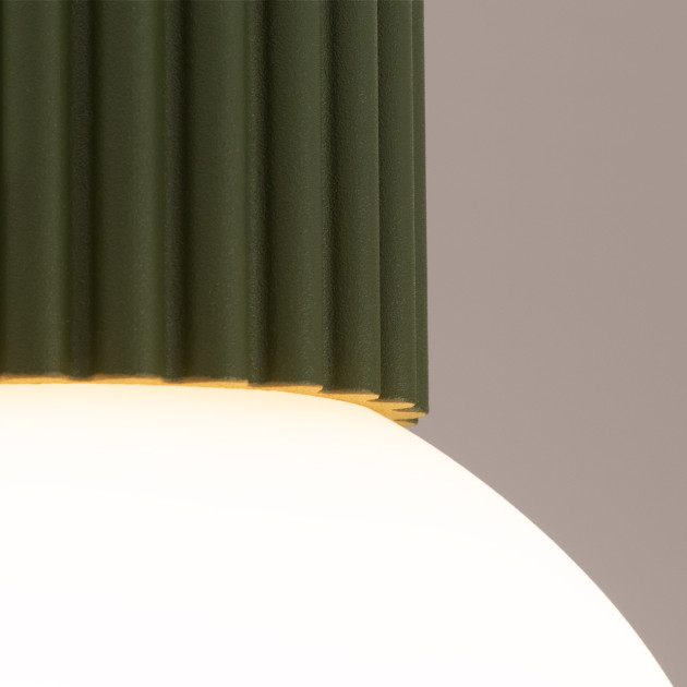 Plafonnier HALO vert olive IP44