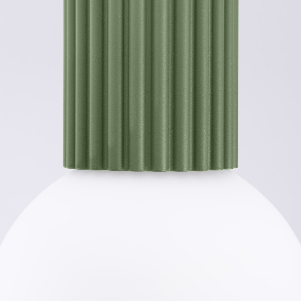 Plafonnier HALO vert olive IP44