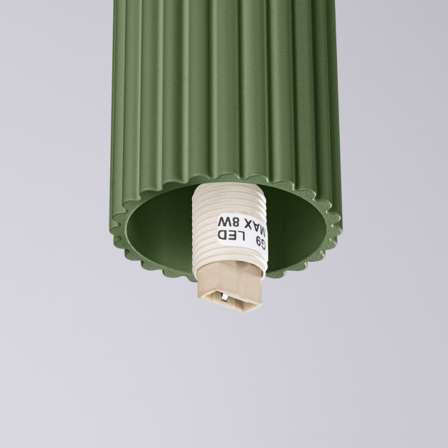 Plafonnier HALO vert olive IP44