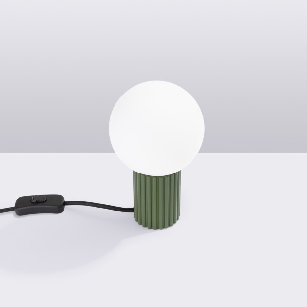 Lampe à poser HALO vert olive