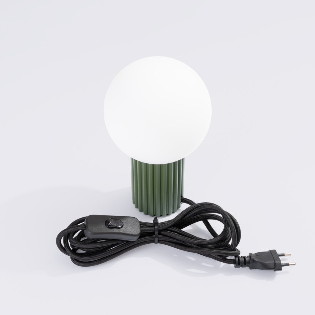 Lampe à poser HALO vert olive