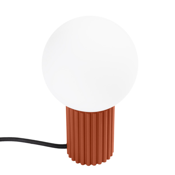 Lampe à poser HALO rouge ochra